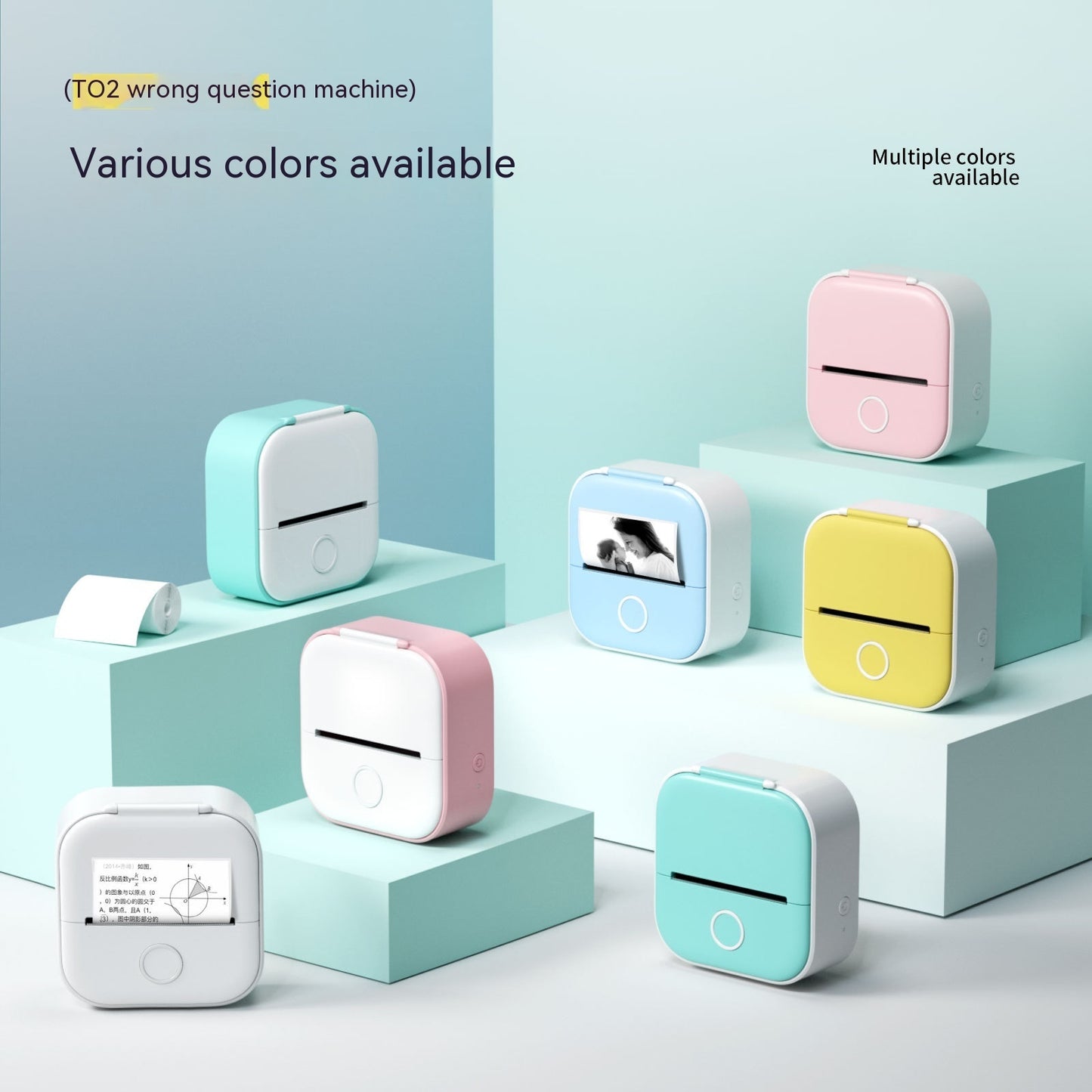 Portable Bluetooth Thermal Printer – Inkless Mini Sticker & Label Maker for Photos, Journaling & Small Business