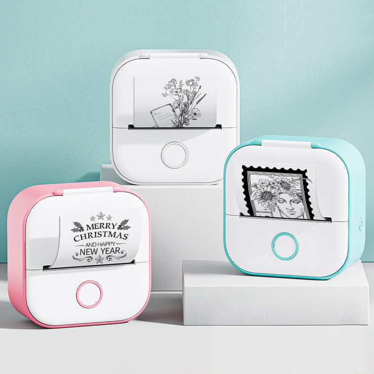 Portable Bluetooth Thermal Printer – Inkless Mini Sticker & Label Maker for Photos, Journaling & Small Business