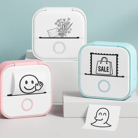 Portable Bluetooth Thermal Printer – Inkless Mini Sticker & Label Maker for Photos, Journaling & Small Business